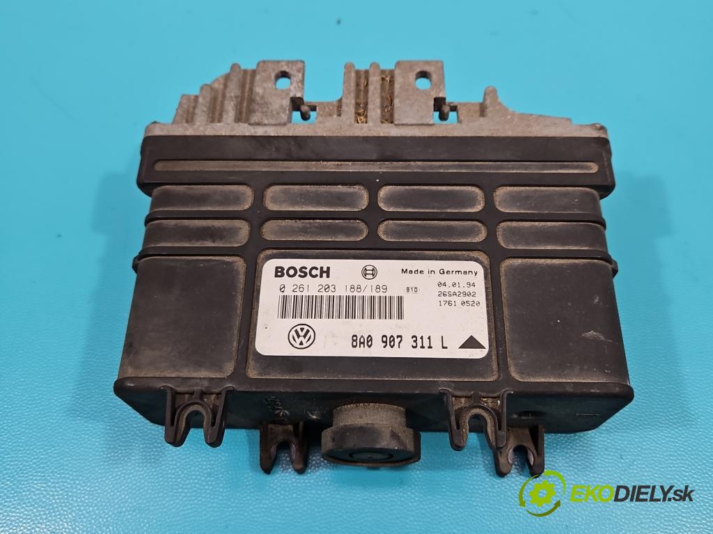 Vw Passat B4 1993-1997 1.8 90 hp manual 66 kW 1787 cm3 5- řídící jednotka motoru 0261203188/189