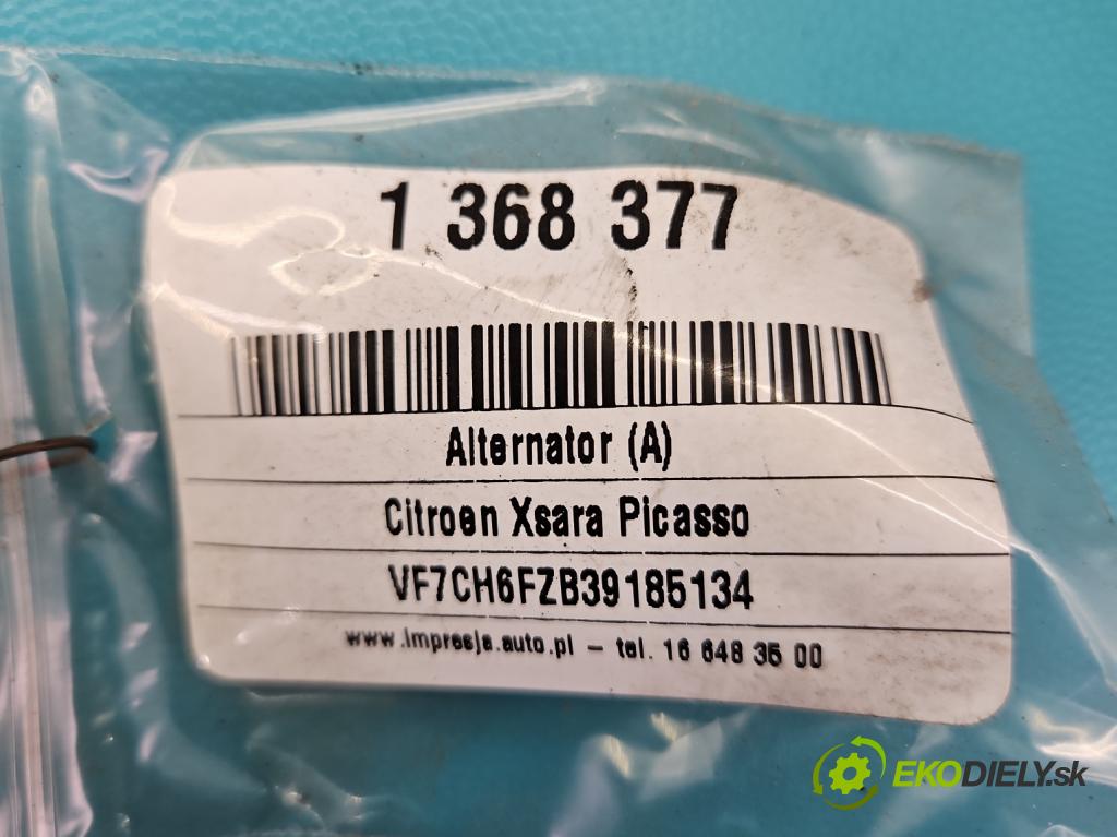 Citroen Xsara Picasso 1,8.0 16V 116 HP manual 85 kW 1749 cm3 5- Alternator 9642880180 (Alternátory)