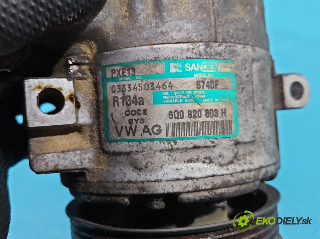 Vw Polo IV 9N 2001-2009 1.4 tdi 75 hp manual 55 kW 1422 cm3 3- Kompresor: klíma 6Q0820803H (Kompresory)