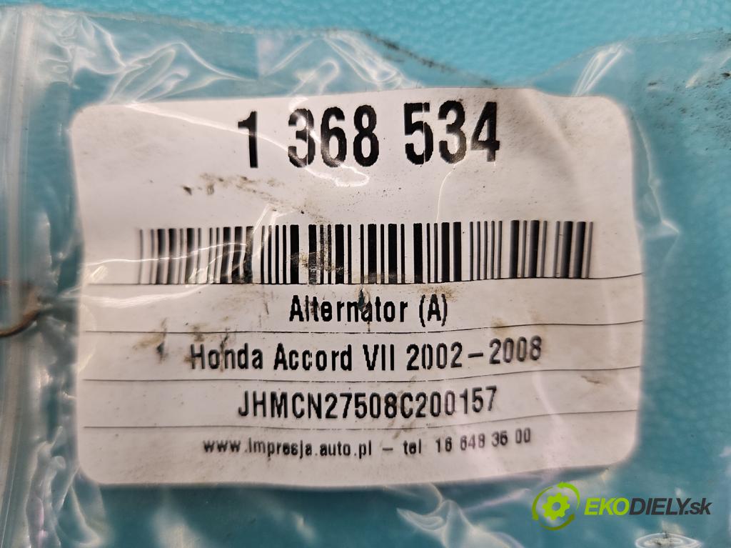 Honda Accord VII 2002-2008 2.2 i-CTDi 140 HP manual 103 kW 2204 cm3 5- Alternator 104210-3911 (Alternátory)