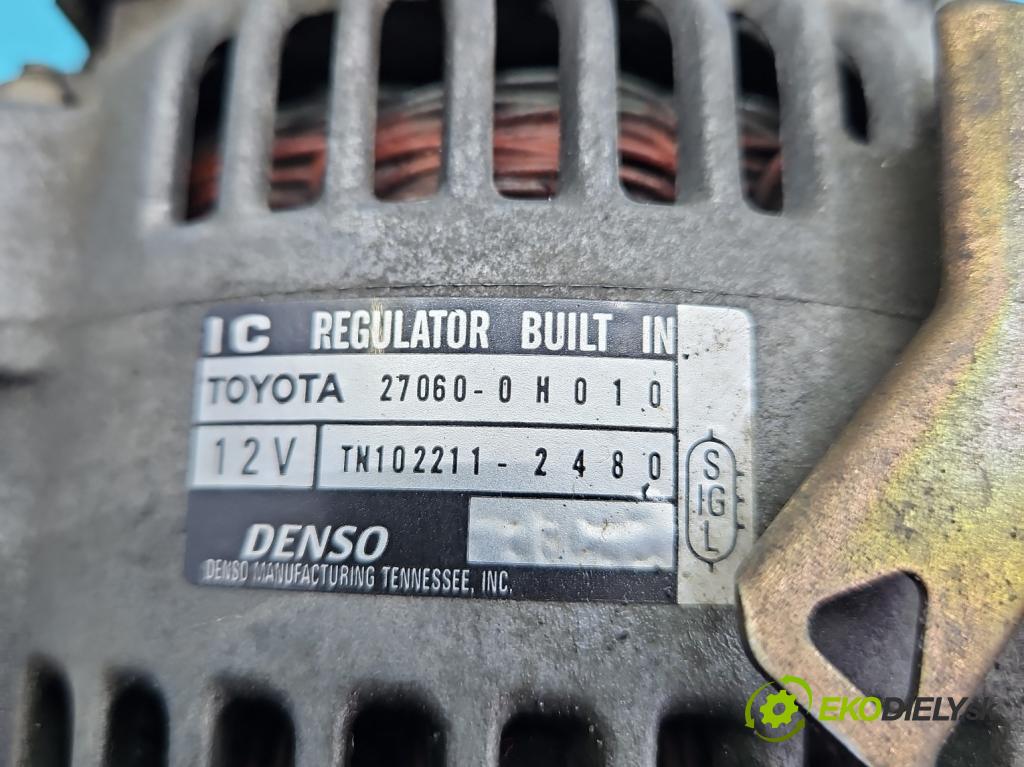 Toyota Camry VI 2001-2006 2.4 VVti 152KM automatic 112 kW 2362 cm3 4- Alternator 27060-0H010 (Alternátory)
