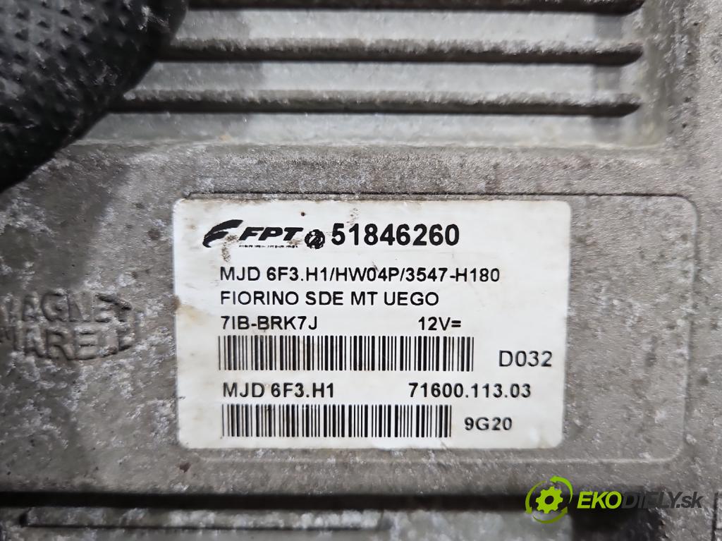 Fiat Fiorino III 2007- 1,3.0 jtd 75 hp manual 55 kW 1248 cm3 5- řídící jednotka motoru 51846260