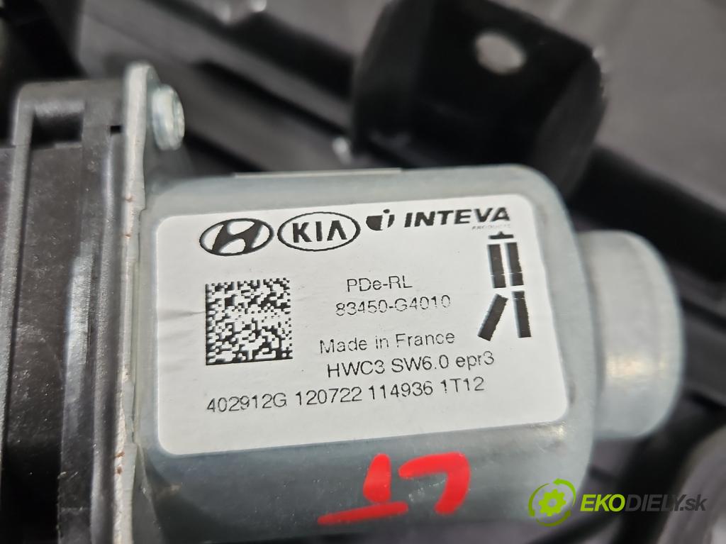 Hyundai I30 III 2016- 1.0 GDI 120 hp manual 88,3 kW 998 cm3 5- mechanismus stahování zadní levý 83470-G4030