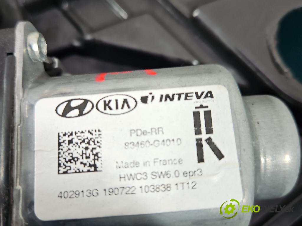 Hyundai I30 III 2016- 1.0 GDI 120 hp manual 88,3 kW 998 cm3 5- mechanismus stahování zadní pravý 83480-G4030