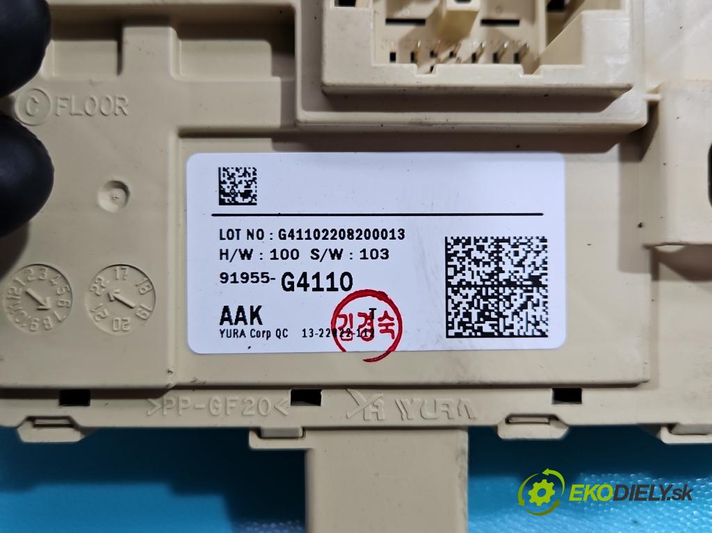 Hyundai I30 III 2016- 1.0 GDI 120 hp manual 88,3 kW 998 cm3 5- skříňka pojistková 91955-G4110 (Pojistkové skříňky)