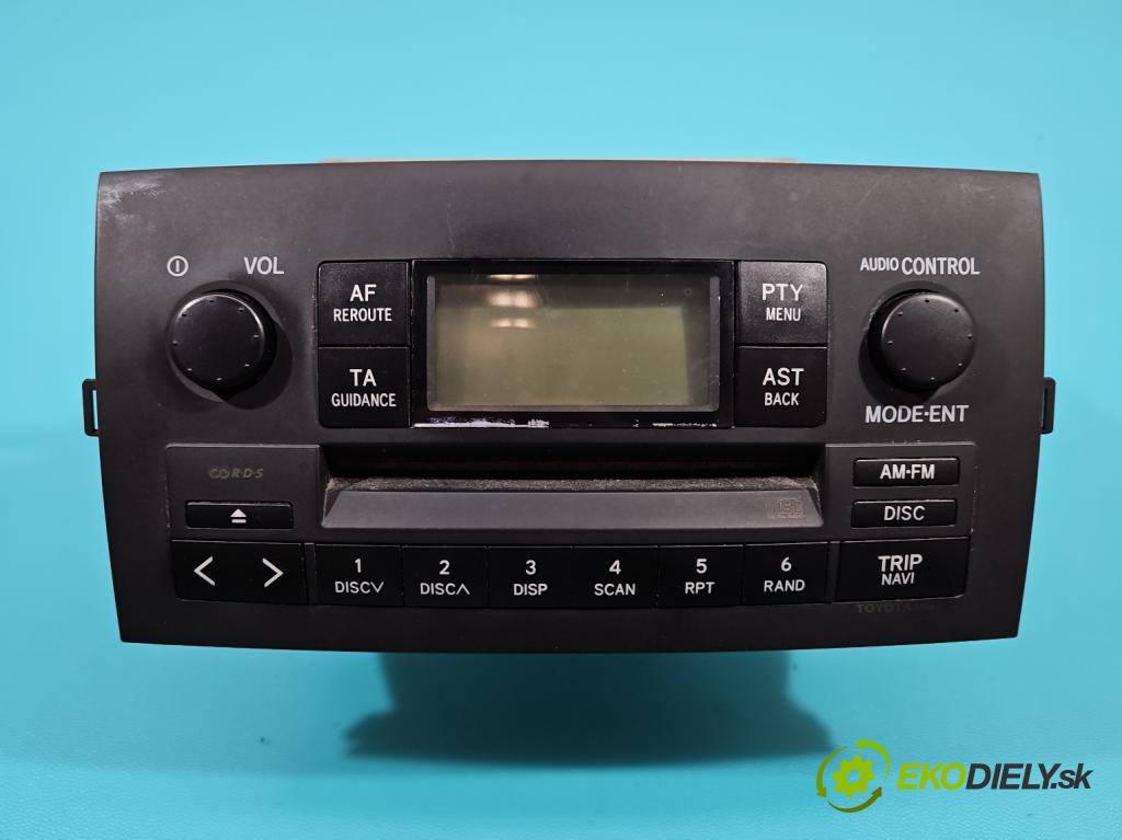 Toyota Corolla Verso I 2001-2004 1.8 vvti 135 HP manual 99 kW 1794 cm3 5- Radio originál 86120-1A180