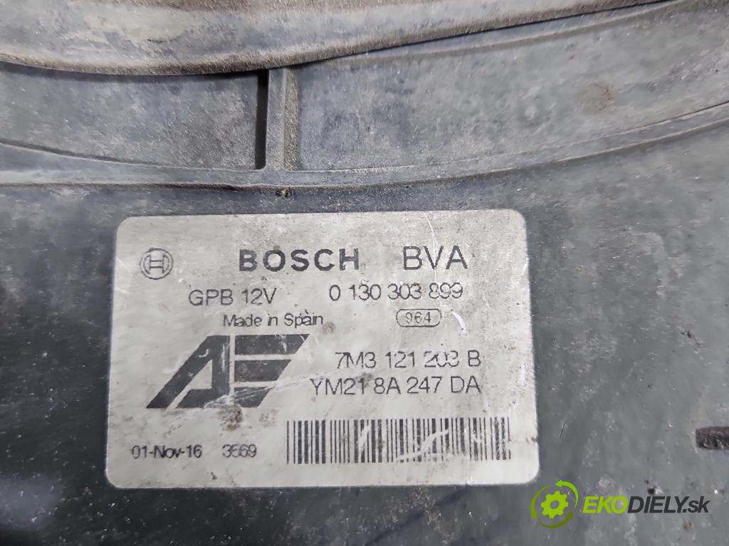 Vw Sharan I 1995-2010 2.8 V6 204 HP manual 150 kW 2792 cm3 5- Ventilátor chladiča 0130303878