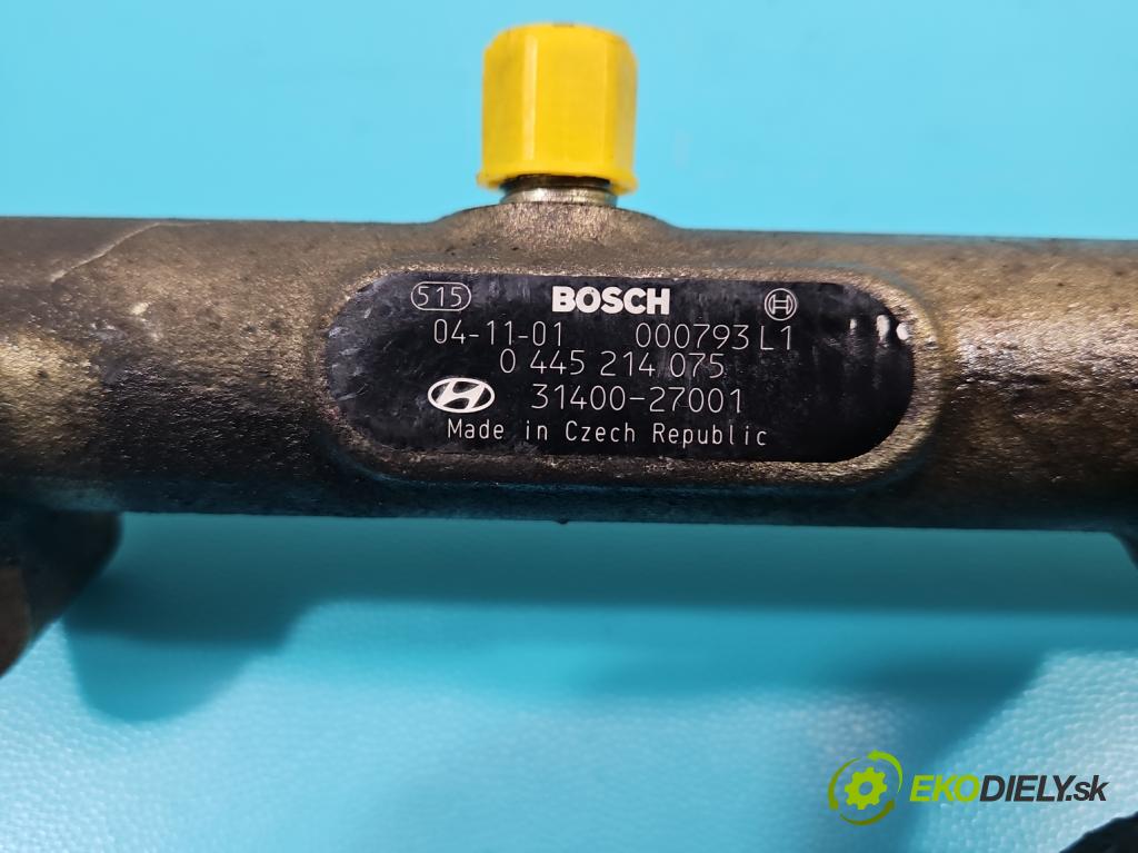 Hyundai Tucson I 2004-2009 2.0 crdi 111KM automatic 82 kW 1991 cm3 5- lišta vstrekovacia 0445214075 (Vstrekovacie lišty)