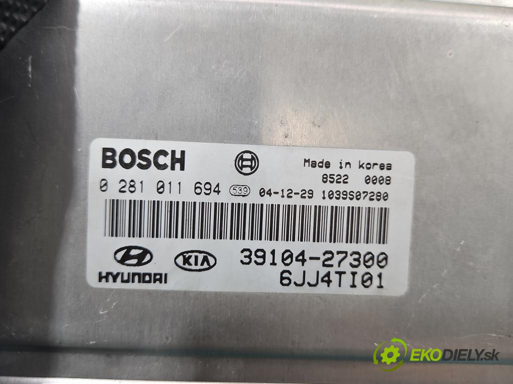 Hyundai Tucson I 2004-2009 2.0 crdi 111KM automatic 82 kW 1991 cm3 5- řídící jednotka motoru 0281011694