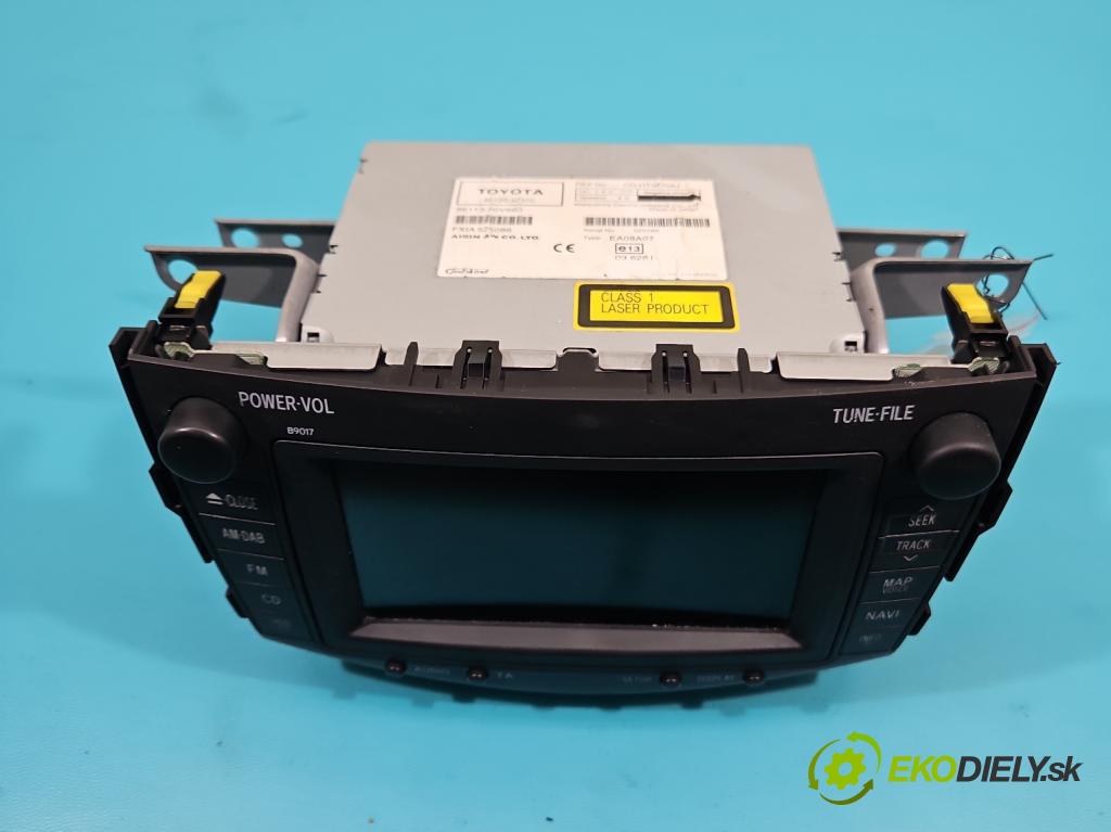 Toyota Rav4 III 2005-2012 2.2 D-CAT 177 HP manual 130 kW 2231 cm3 5- Radio originál 86113-60V660