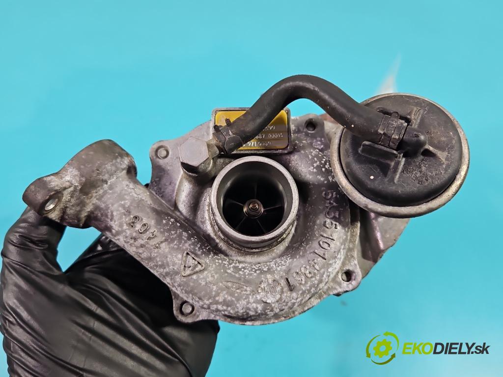 Citroen C3 II 2009-2016 1.4 hdi 68 hp manual 50 kW 1398 cm3 5- Turbodmychadlo 54359710009 (Turbodúchadla (kompletní))