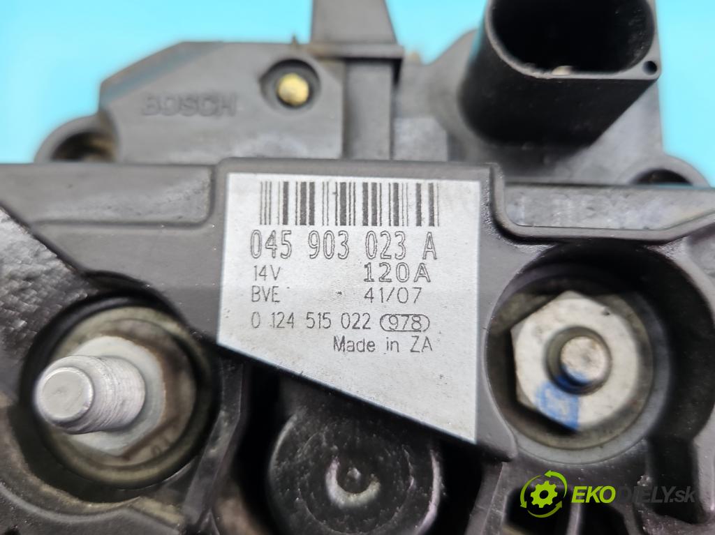 Skoda Roomster 1.4 tdi 69KM manual 51 kW 1422 cm3 5- Alternator 045903023A (Alternátory)