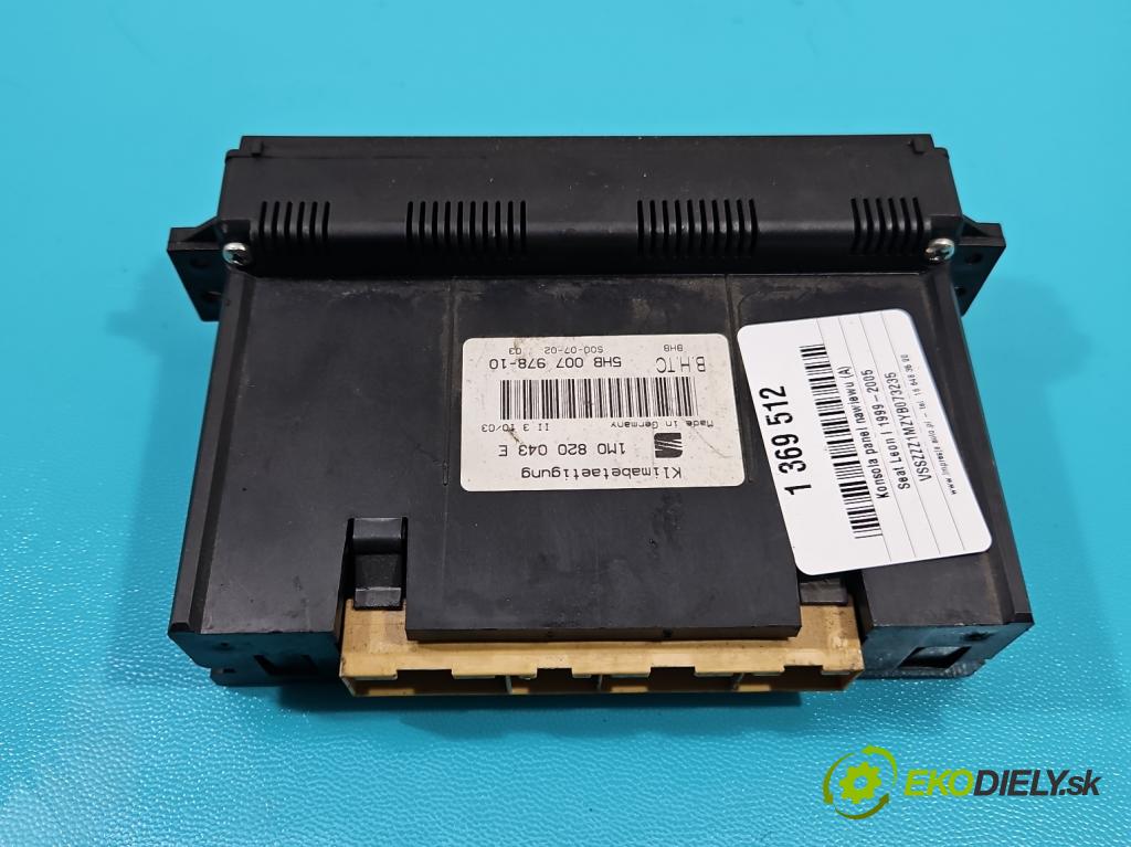 Seat Leon I 1999-2005 1.6 SR 101 HP manual 74 kW 1595 cm3 5- panel kúrenia 1M0820043E