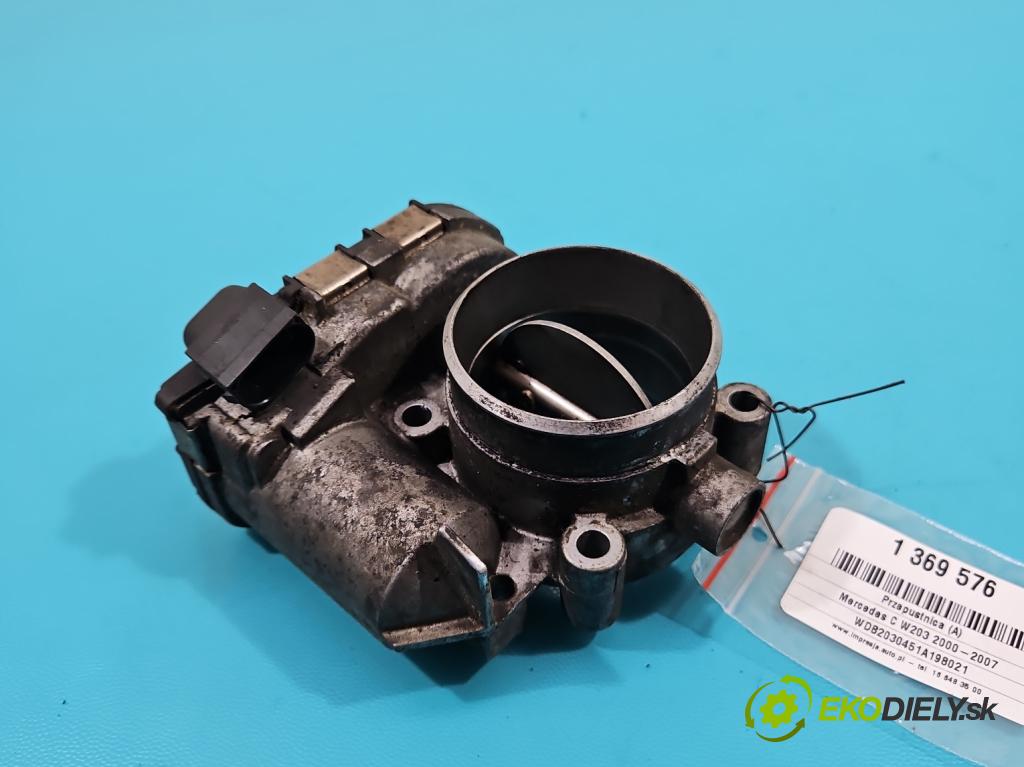 Mercedes C W203 2000-2007 2.0 kompressor 163 HP manual 120 kW 1998 cm3 4- klapka 0280750045 (Škrtiace klapky)