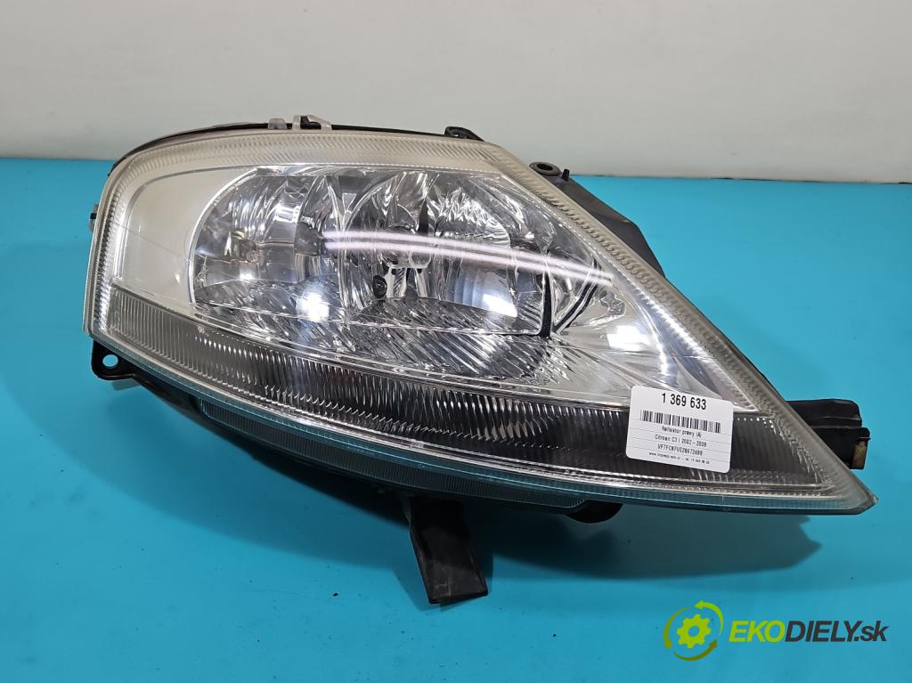 Citroen C3 I 2002-2009 1.4 8V 73 HP automatic 54 kW 1360 cm3 5- Reflektor: pravý 9647214180 (Pravé)