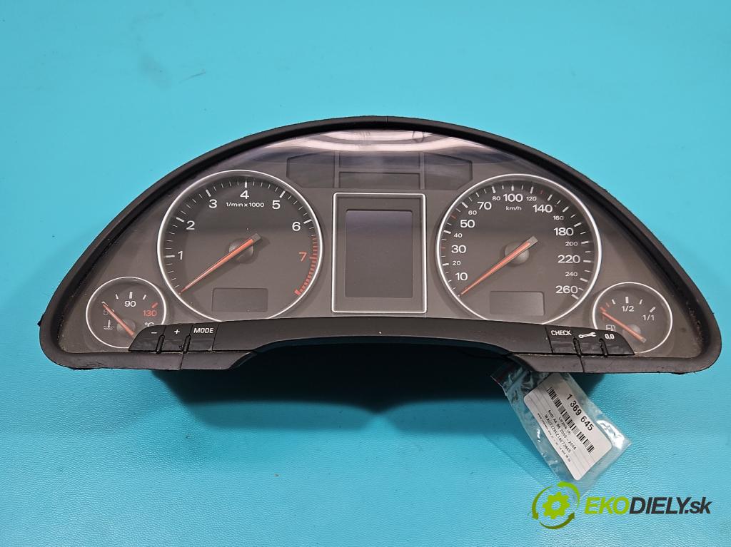 Audi A4 B6 2000-2004 2.0 20V 131 HP manual 96 kW 1984 cm3 4- prístrojovka/ budíky 8E0920900F (Prístrojové dosky, displeje)