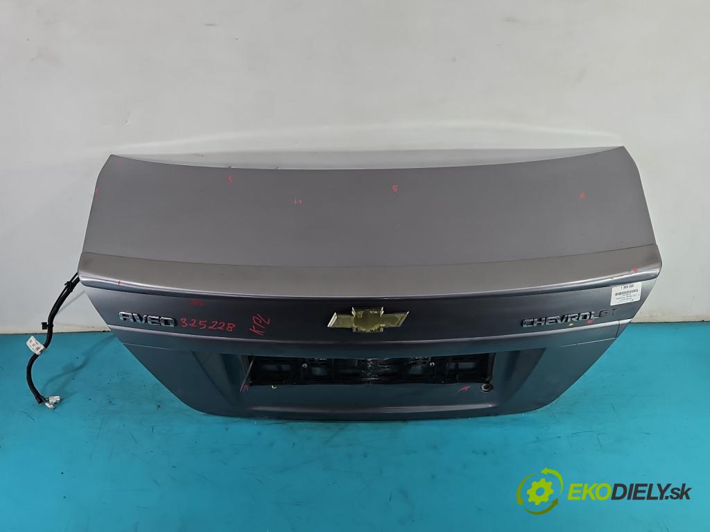Chevrolet Aveo T250 2006-2011 1,2.0 8V 72 hp manual 53 kW 1150 cm3 4- zadní kufrové dveře  (Zadní kapoty)