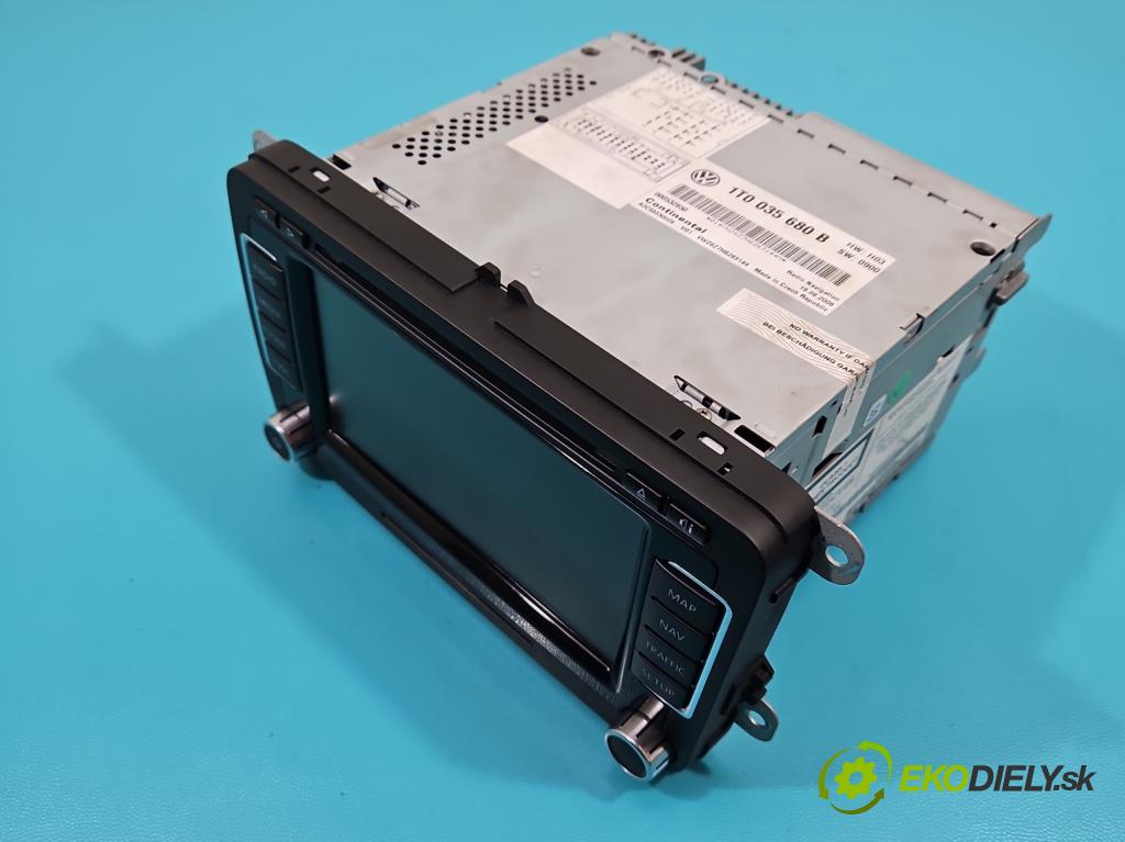 Vw Passat CC 2008-2016 2.0 tdi 170 HP automatic 125 kW 1968 cm3 4- Radio originál 1T0035680B