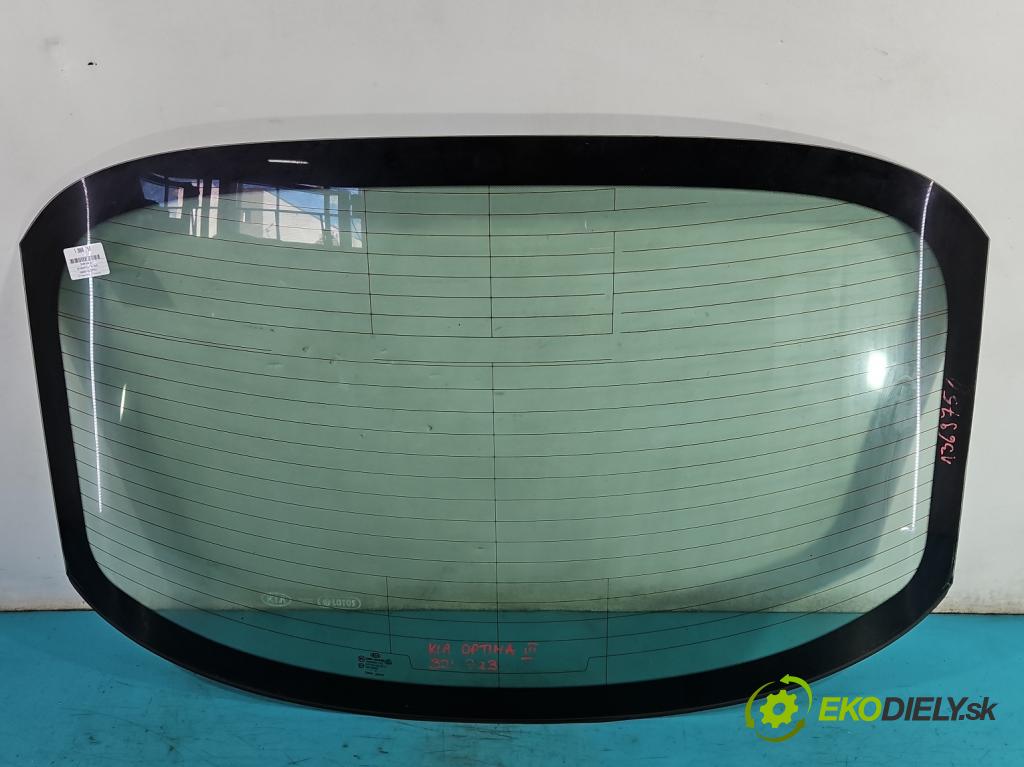 Kia Optima III 2010-2015 1.7 crdi 136hp manual 100 kW 1685 cm3 4- sklo zadní  (Okna zadní)