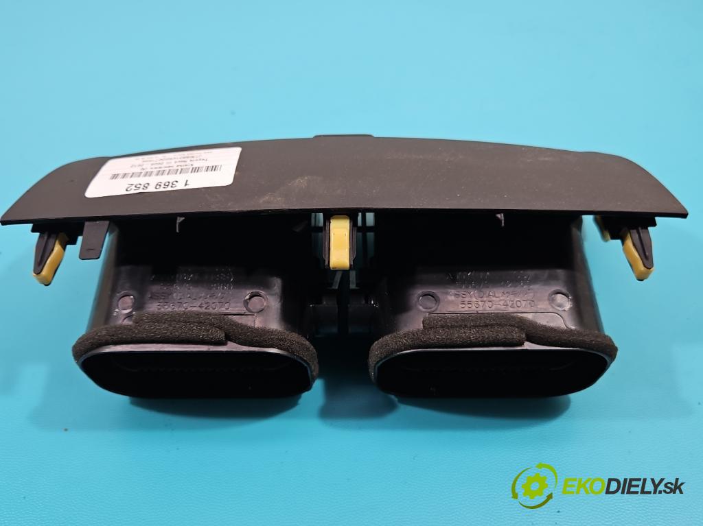 Toyota Rav4 III 2005-2012 2.2 D-CAT 177 HP manual 130 kW 2231 cm3 5- Mřížka: kúrenia stredová 55670-42070 (Mriežky kúrenia (fukáre))