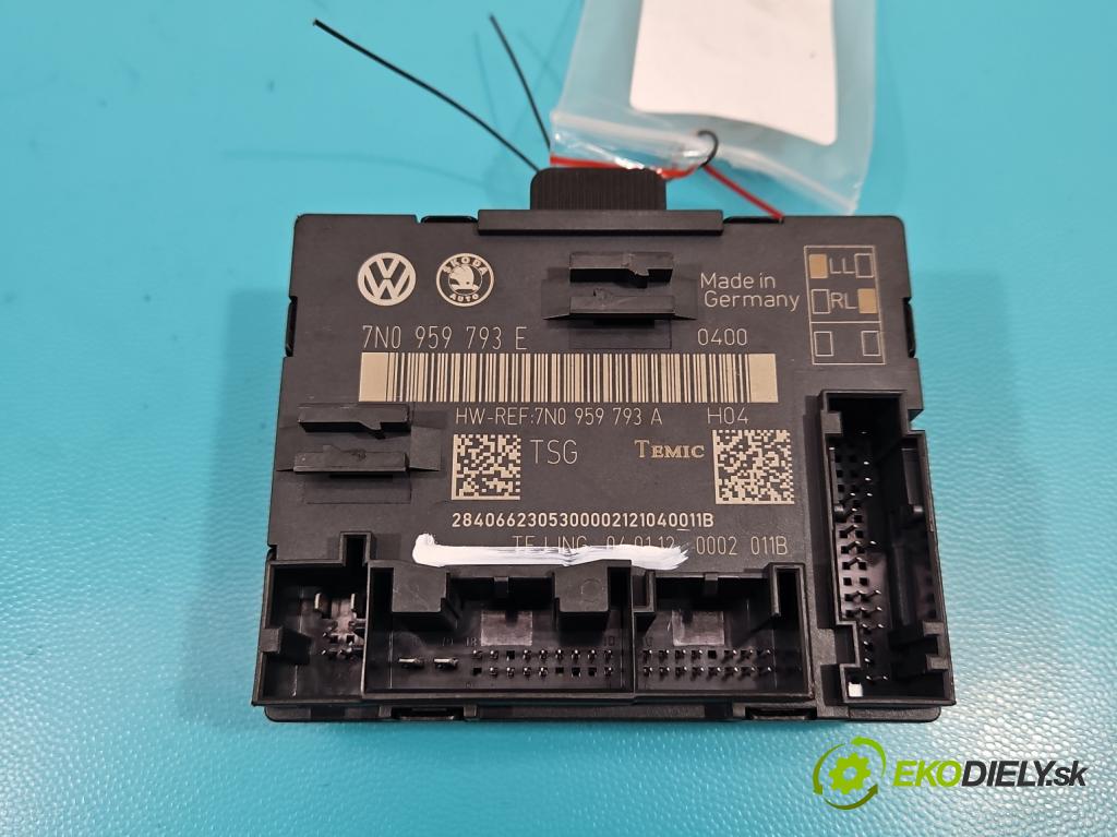Vw Sharan II 2010-2022 2.0 tdi CFG: 170 hp automatic 125 kW 1968 cm3 5- řídící jednotka 7N0959793A