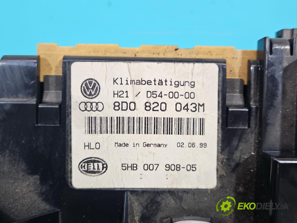 Audi A4 B5 1994-2001 1.9 tdi 110 HP manual 81 kW 1896 cm3 4- panel kúrenia 8D0820043M
