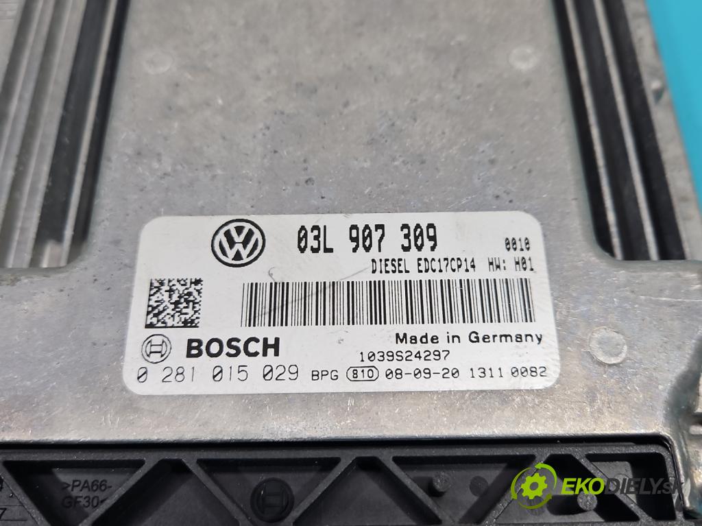 Vw Passat CC 2008-2016 2.0 tdi 170 hp automatic 125 kW 1968 cm3 4- řídící jednotka motoru 0281015029