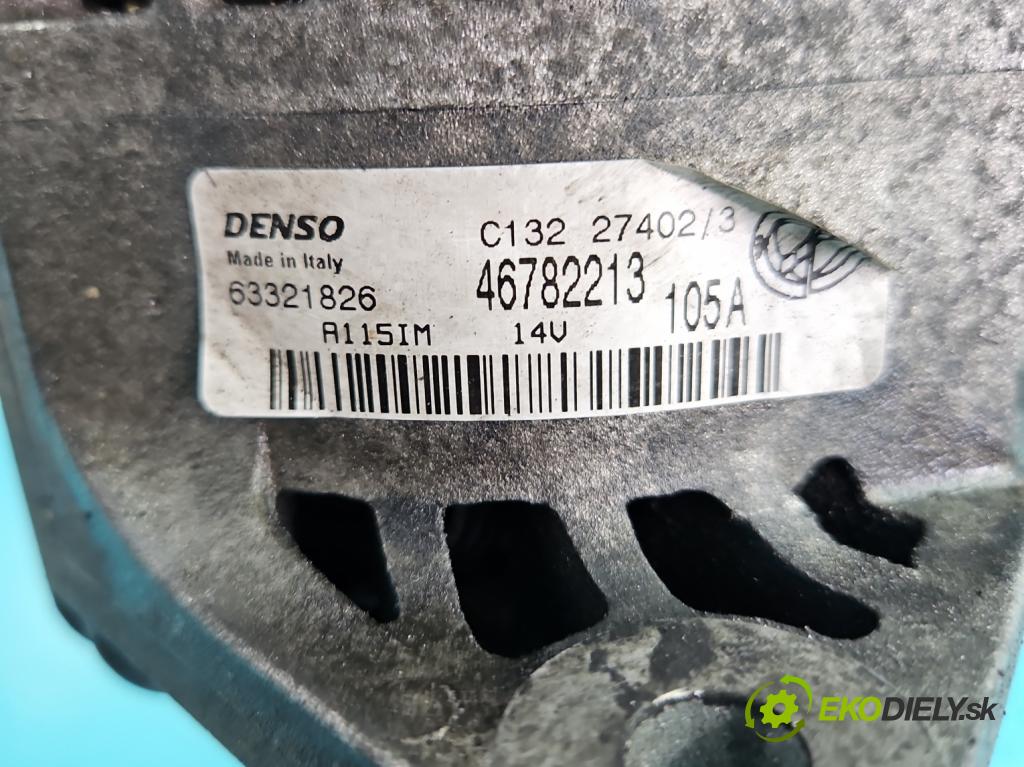 Alfa romeo 147 1.9 jtd 116 hp manual 85 kW 1910 cm3 5- Alternator 46782213 (Alternátory)