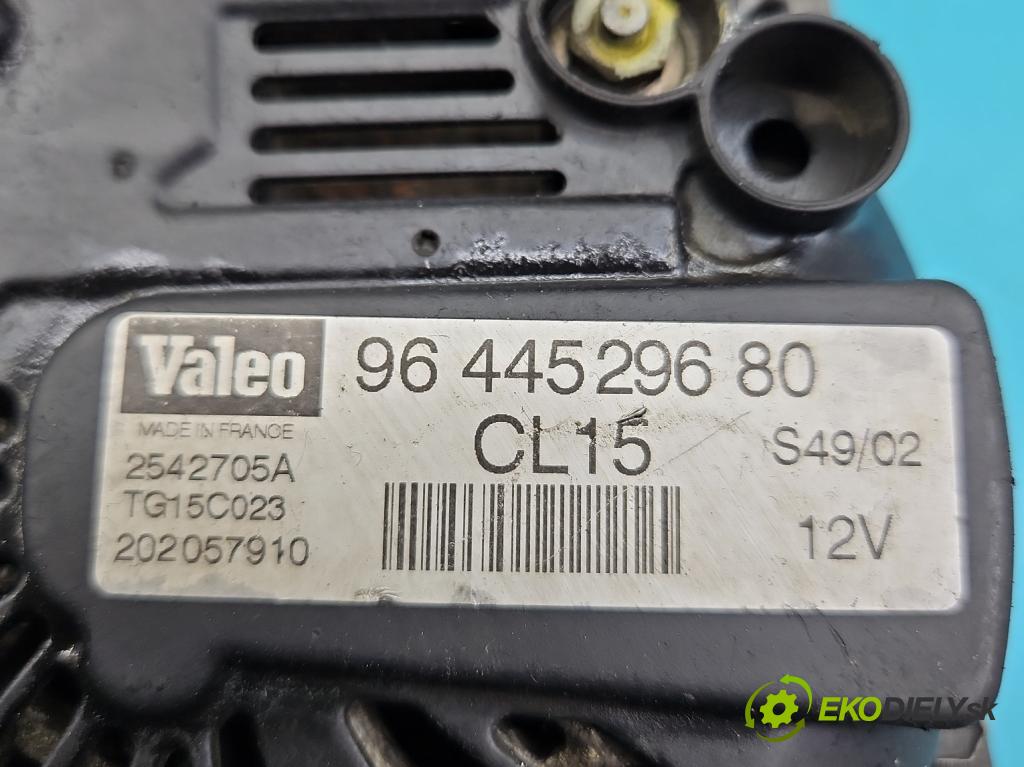 Peugeot Partner I 1996-2008 1.9d 69KM manual 51 kW 1868 cm3 5- Alternator 9644529680 (Alternátory)