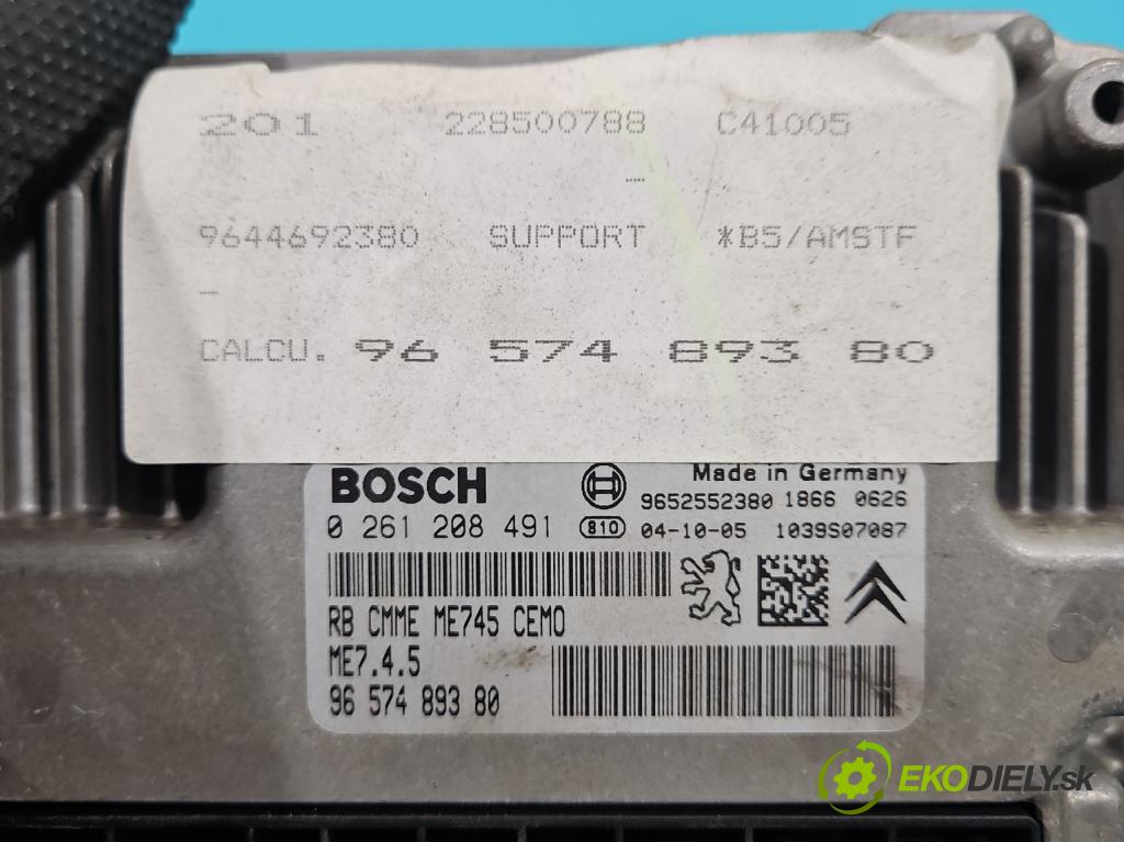 Citroen C4 I 2004-2011 1.6 16V 109 hp manual 80 kW 1587 cm3 5- řídící jednotka motoru 0261208491
