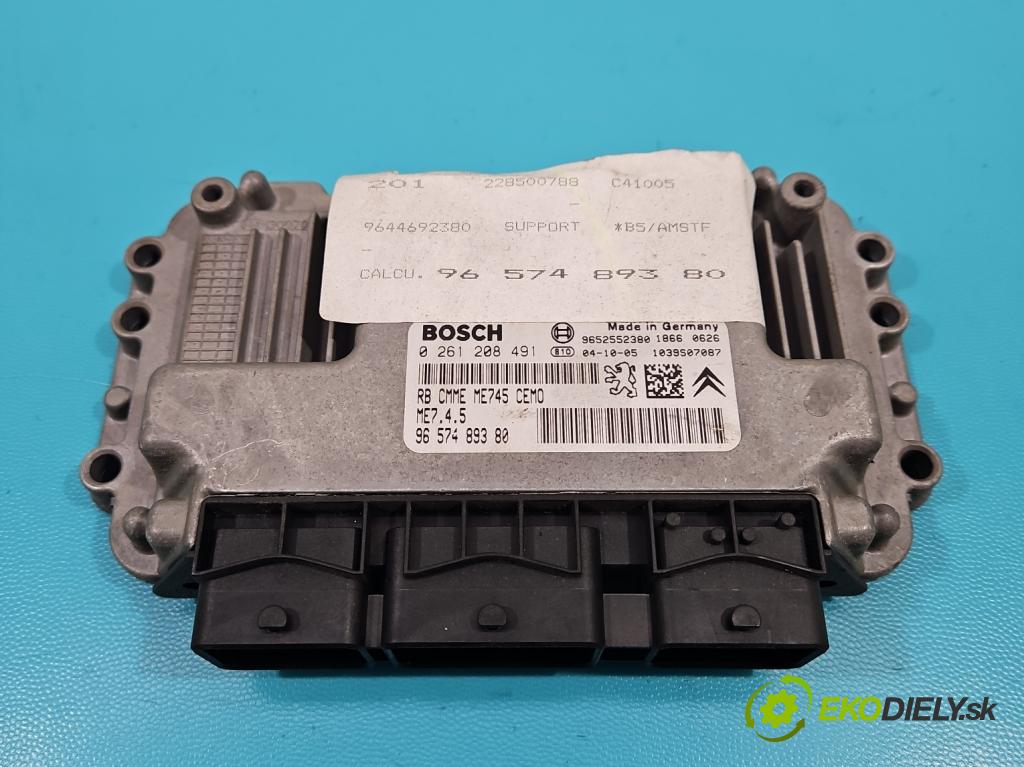 Citroen C4 I 2004-2011 1.6 16V 109 hp manual 80 kW 1587 cm3 5- řídící jednotka motoru 0261208491