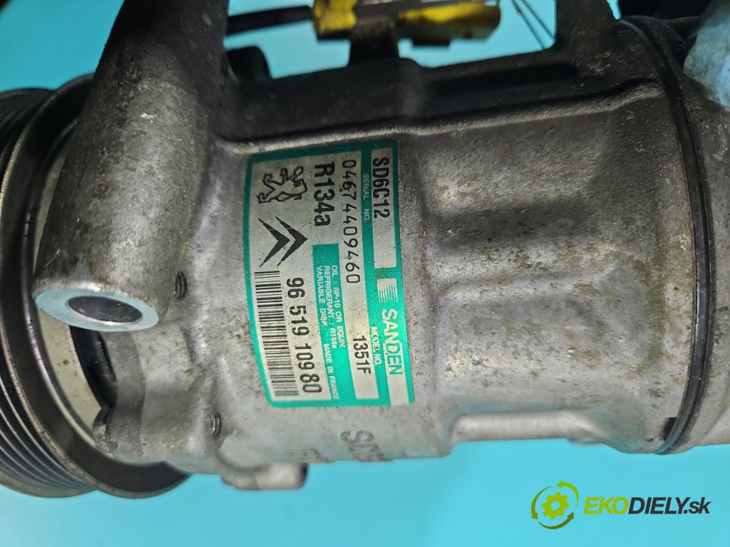 Citroen C4 I 2004-2011 1.6 16V 109 hp manual 80 kW 1587 cm3 5- Kompresor: klíma 9651910980 (Kompresory)