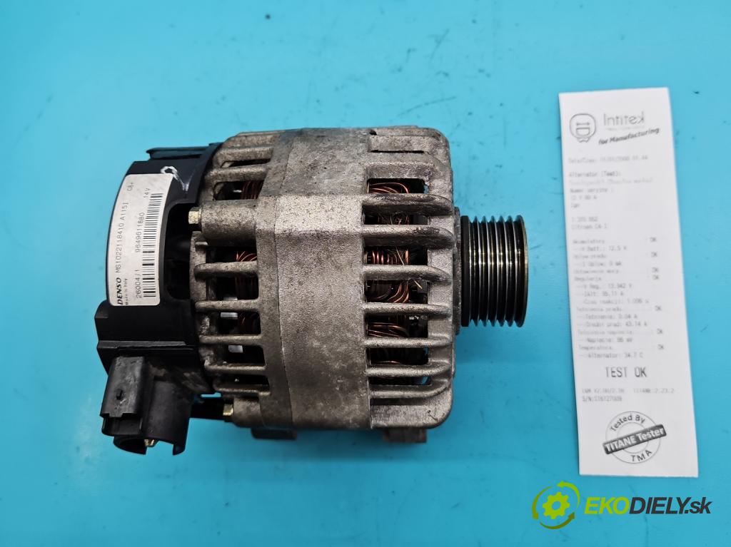 Citroen C4 I 2004-2011 1.6 16V 109 HP manual 80 kW 1587 cm3 5- Alternator 9649611880 (Alternátory)