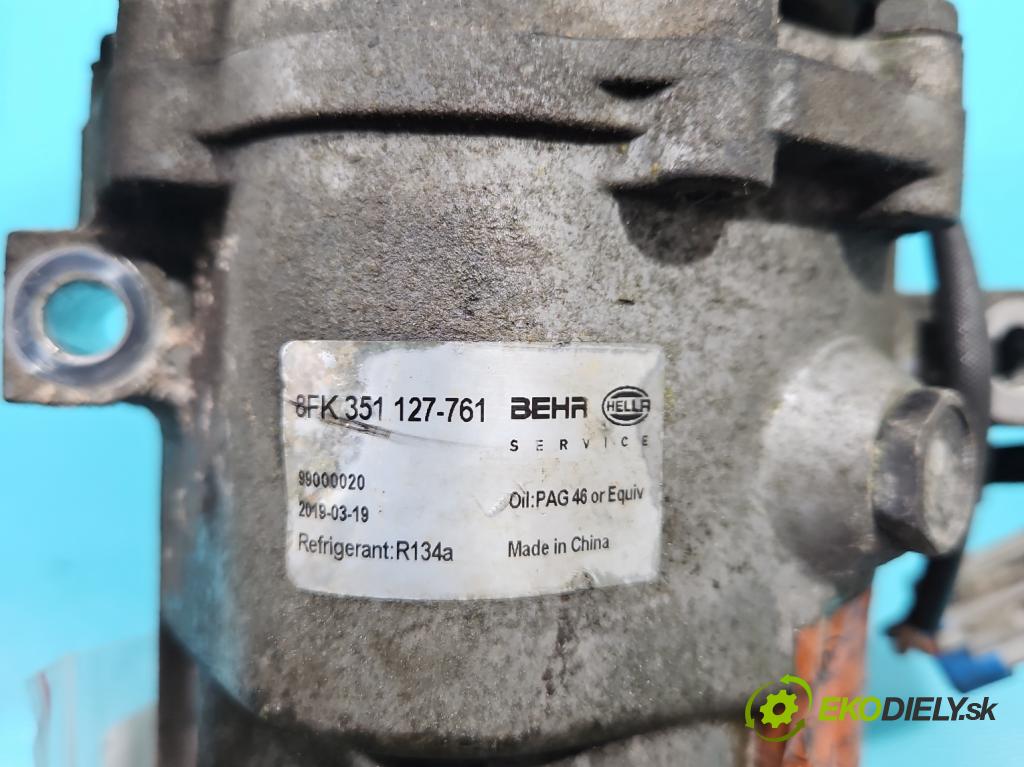 Opel Astra II 1998-2009 2.0 dti 101 hp manual 74 kW 1998 cm3 3- Kompresor: klíma 8FK351 (Kompresory)