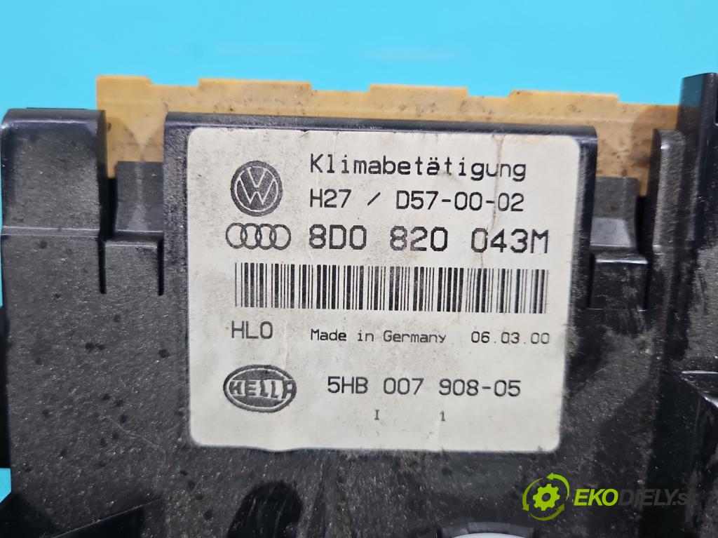 Audi A4 B5 1994-2001 1.9 tdi 116 HP manual 85 kW 1896 cm3 4- panel kúrenia 8D0820043M