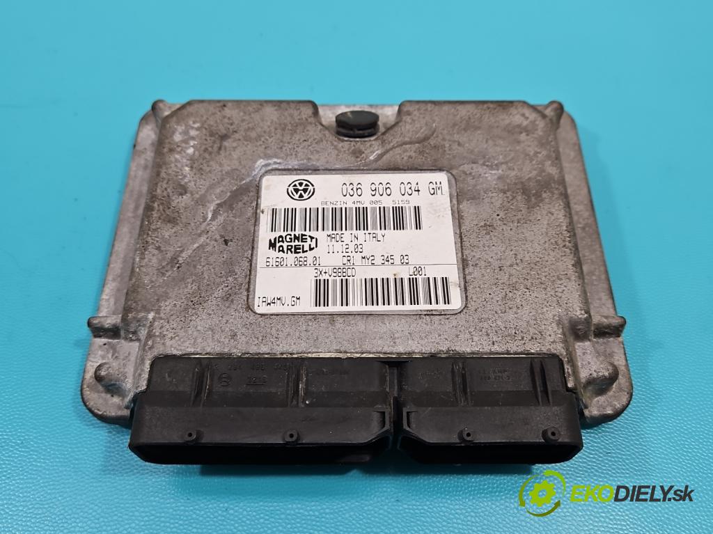 Seat Ibiza III 6L 2002-2008 1.4 16V 75 hp manual 55 kW 1390 cm3 5- řídící jednotka motoru 036906034GM