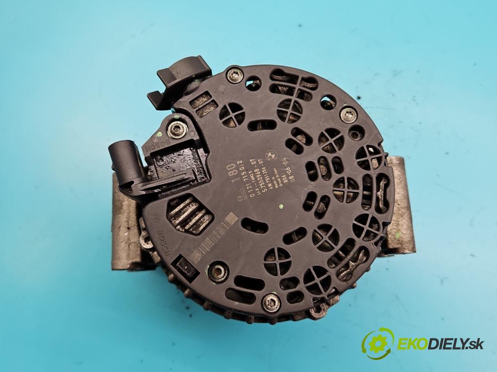 Bmw 5 E60 2003-2010 2.5 R6 N53: 190 HP automatic 140 kW 2497 cm3 5- Alternator 7550968 (Alternátory)