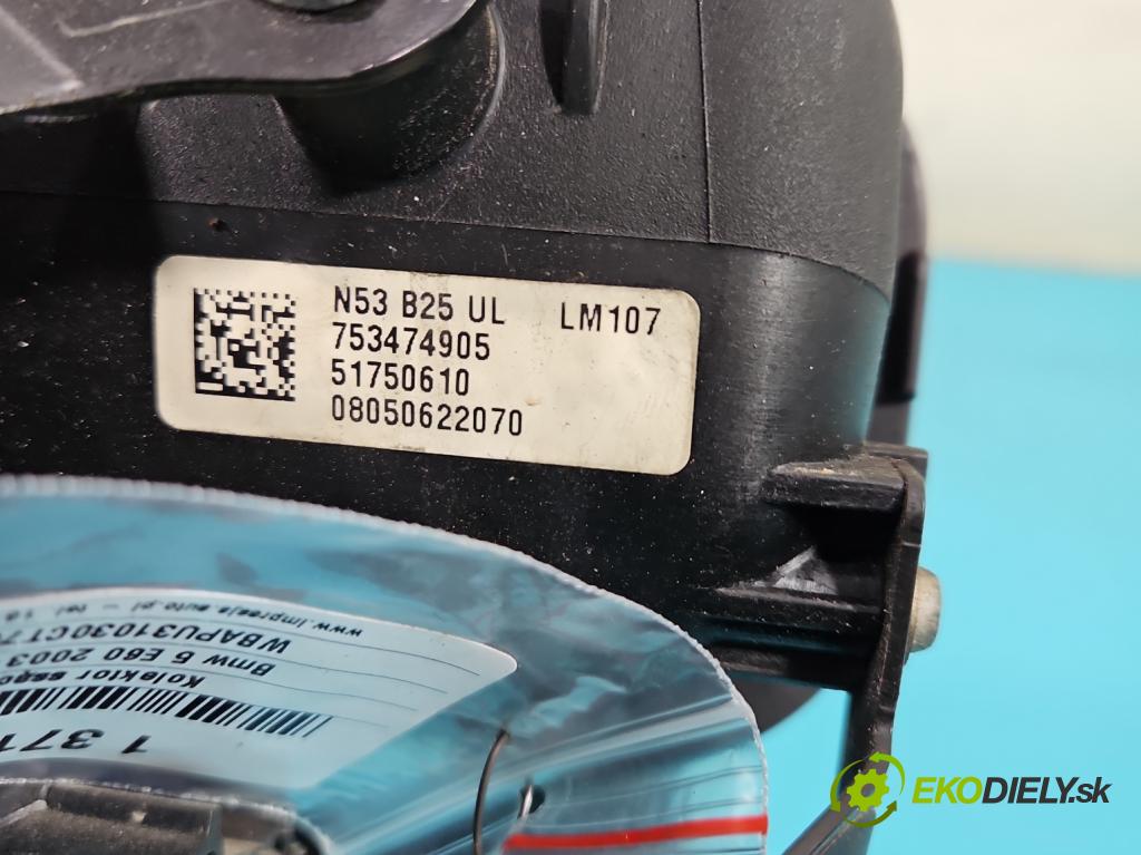 Bmw 5 E60 2003-2010 2.5 R6 N53: 190 HP automatic 140 kW 2497 cm3 5- zvod nasávací N53B25 (Sacie potrubia)