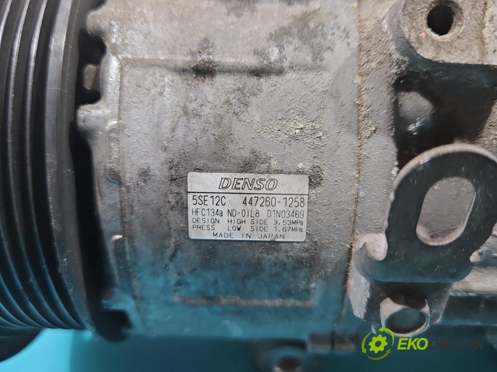 Toyota Rav4 III 2005-2012 2.2 D-CAT 177 hp manual 130 kW 2231 cm3 5- Kompresor: klíma 447260-1258 (Kompresory)