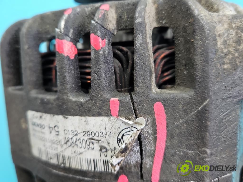 Fiat Panda II 2003-2012 1.1 54 HP manual 40 kW 1108 cm3 5- Alternator 46843093 (Alternátory)