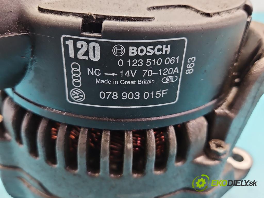 Audi A6 C5 1997-2004 2.4 V6 165 hp automatic 121 kW 2393 cm3 4- Alternator 078903015F (Alternátory)