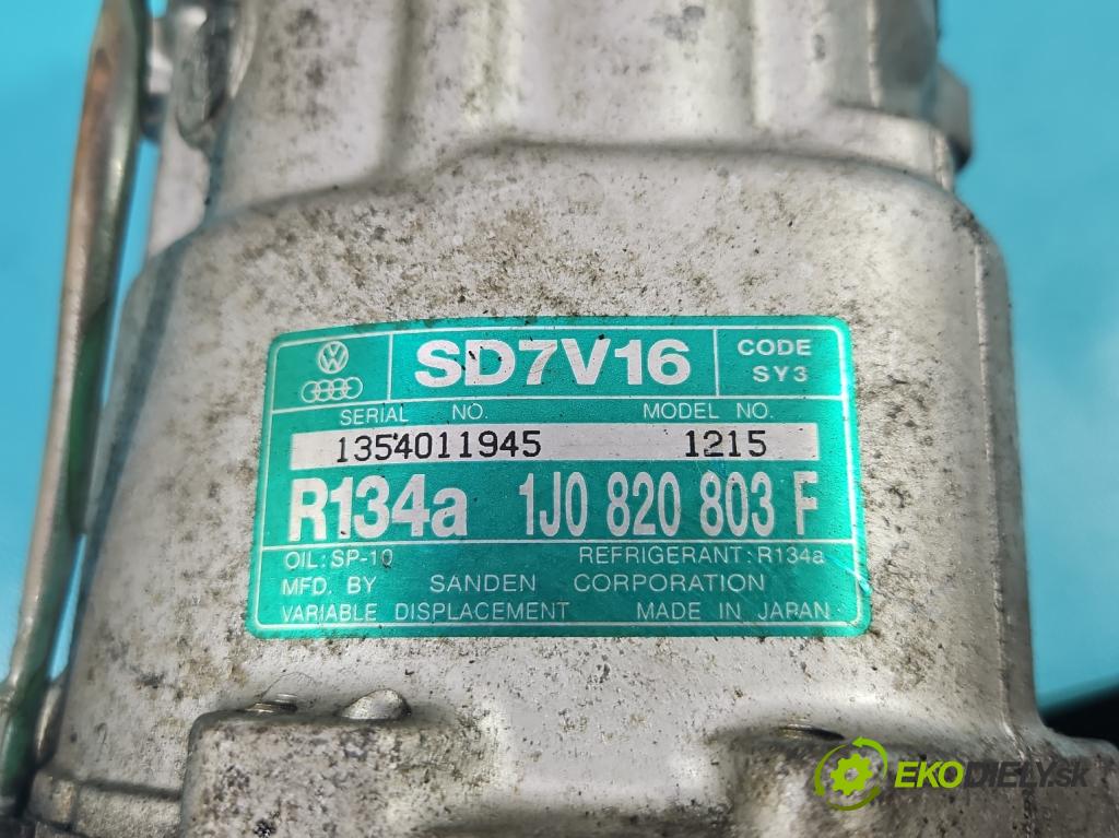 Vw Golf IV 1997-2003 1.9 tdi 90 hp manual 66 kW 1896 cm3 5- Kompresor: klíma 1J0820803 (Kompresory)