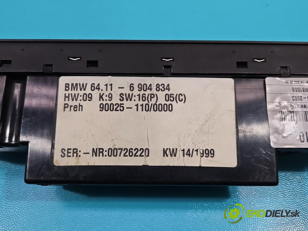 Bmw 5 E39 1996-2003 3.0d 184hp manual 135 kW 2926 cm3 4- panel kúrenia 6904834