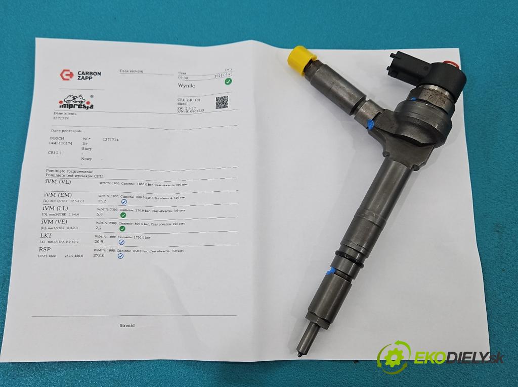 Opel Astra III 2004-2014 1.7 cdti 80 HP manual 59 kW 1686 cm3 5- vstrek 0445110174 (Vstrekovače)