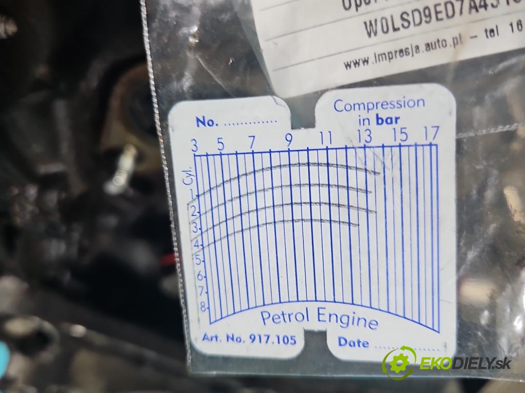 Opel Meriva B 2010-2017 1.4 T 120 hp manual 88 kW 1364 cm3 5- motor benzín A14NEL