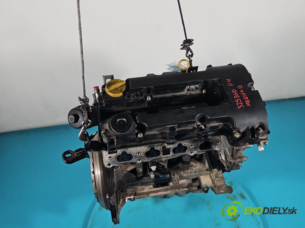 Opel Meriva B 2010-2017 1.4 T 120 hp manual 88 kW 1364 cm3 5- motor benzín A14NEL