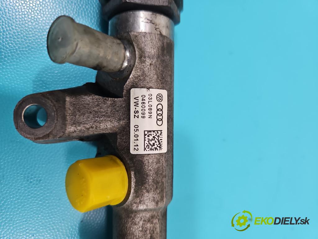 Vw Sharan II 2010-2022 2.0 tdi 170 HP automatic 125 kW 1968 cm3 5- lišta vstrekovacia 03L089N (Vstrekovacie lišty)