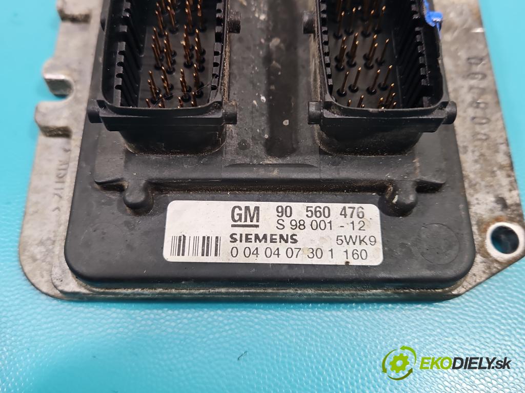 Opel Astra II 1998-2009 1.8 16V 116 hp manual 85 kW 1796 cm3 2- řídící jednotka motoru 90560476