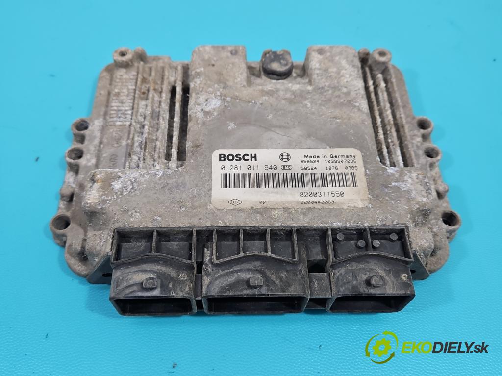 Renault Master II 1998-2010 2.5 dci 99 hp manual 73 kW 2463 cm3 5- řídící jednotka motoru 0281011940