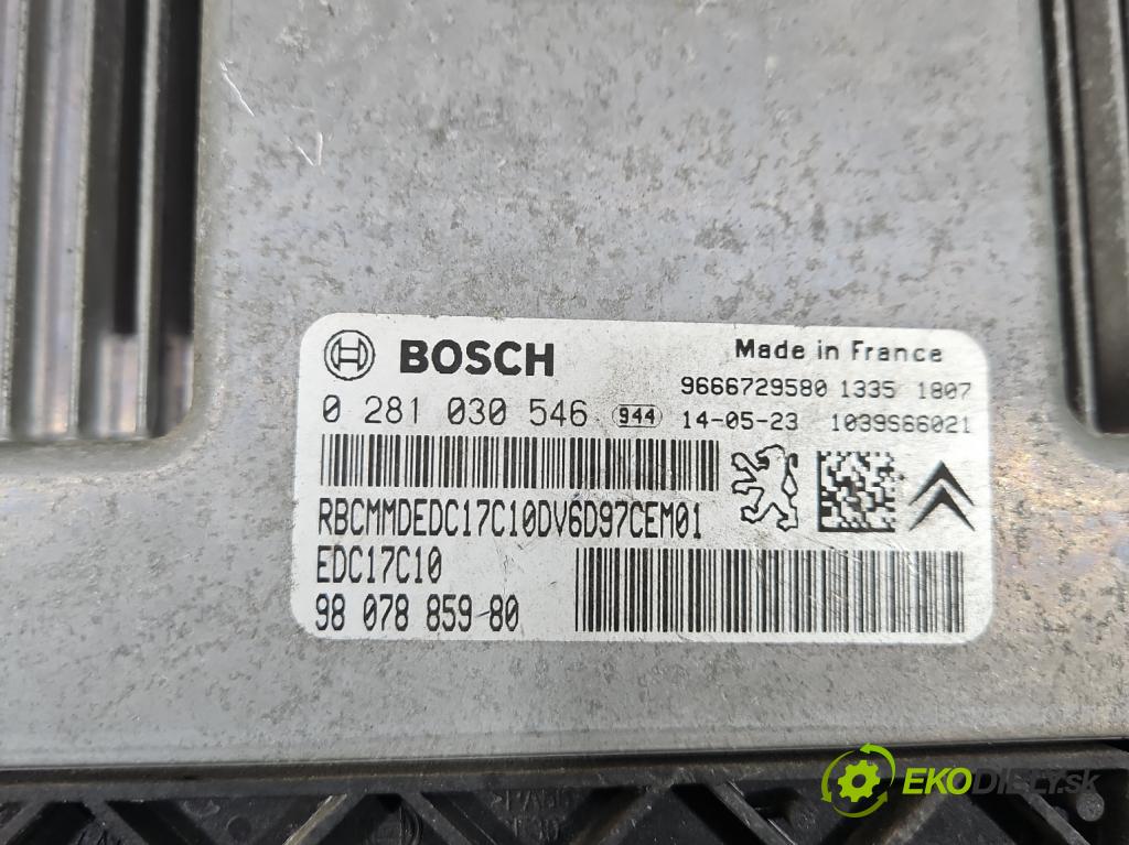 Peugeot 2008 I 2013-2019 1.6 hdi 92 hp manual 68 kW 1560 cm3 5- řídící jednotka motoru 0281030546